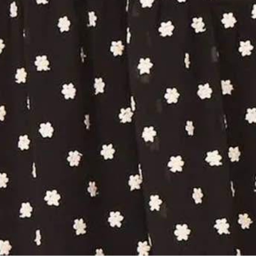 CeCe Black and White Floral Embroidered 100% Cotton Dress - Picture 2 of 6